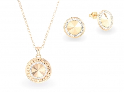 Комплект Rivoli Gold с кристали Swarovski, сребро 925