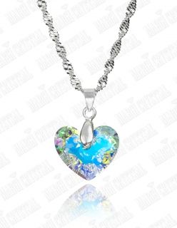 Колие с кристал Swarovski Сърце " Truly in Love" 18мм, синджир